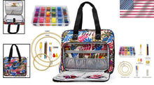 Load image into Gallery viewer, Premium Embroidery &amp; Cross Stitch Starter Kit - 99 Threads &amp; Floral Organizer