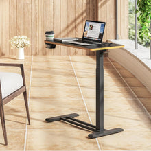 Load image into Gallery viewer, Versatile Height-Adjustable Bedside Table with Hidden Casters for Easy Mobility