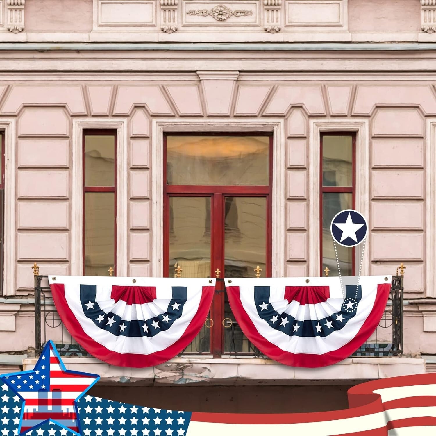 Fade-Resistant 2x4 Ft American Flag Banner - Perfect for Patriotic Holidays