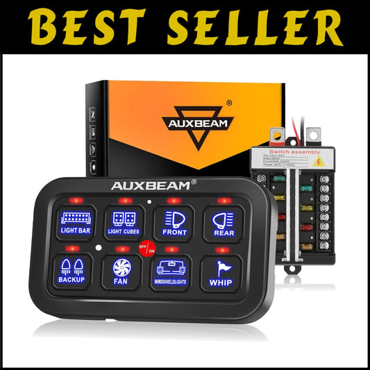 IP68 Waterproof 8 Gang Touch Switch Panel - Safety & Style for Off-Road Vehicles