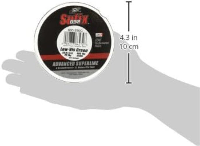 832 Braid Fishing Line - 600 Yards of Low-Vis Green, 20 lb Ultimate Strength