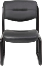 Load image into Gallery viewer, Upholstered Black Side Chair with Contoured Cushions – Ideal for Professionals