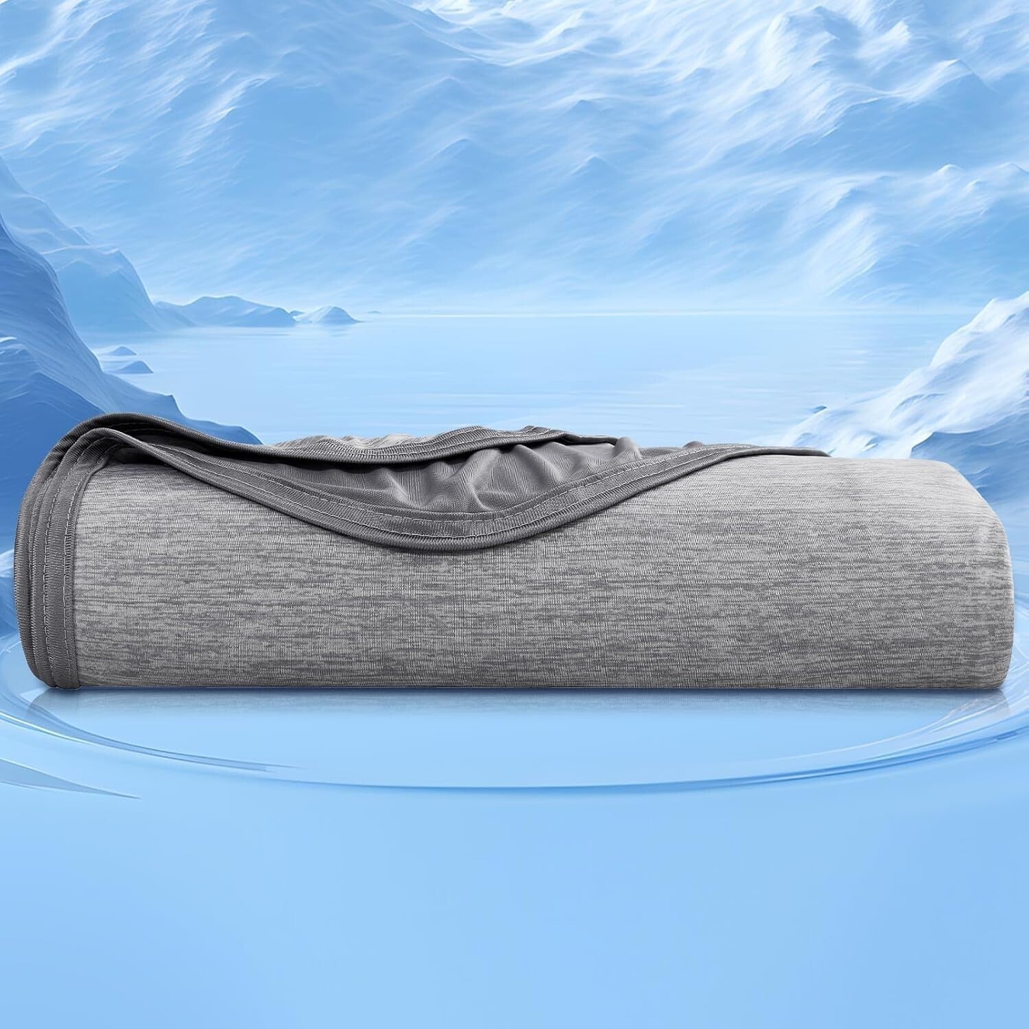 Soft and Skin-Friendly Queen Cooling Blanket - Breathable Comfort for All