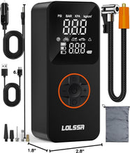Load image into Gallery viewer, Cordless Air Pump with Tire Pressure Gauge – 150PSI, 20000mAh Battery Option