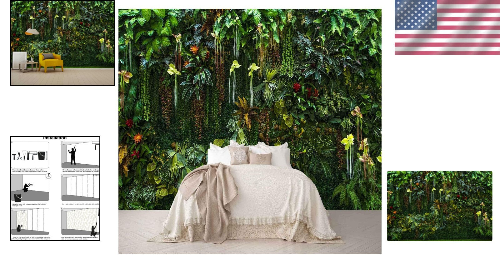 Elegant Silk Botanical Wallpaper - Banana Leaf Mural for Stylish Interiors
