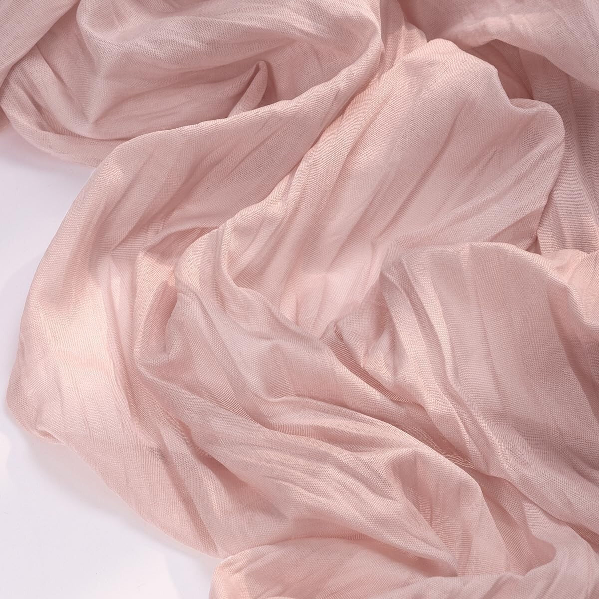 Versatile 10FT Dusty Pink Cheesecloth Table Runner for Celebrations & Decor