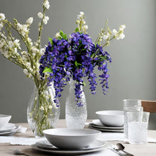 Load image into Gallery viewer, Vibrant Wisteria Hanging Flowers Set of 2 - Perfect for Weddings &amp; Memorial Days