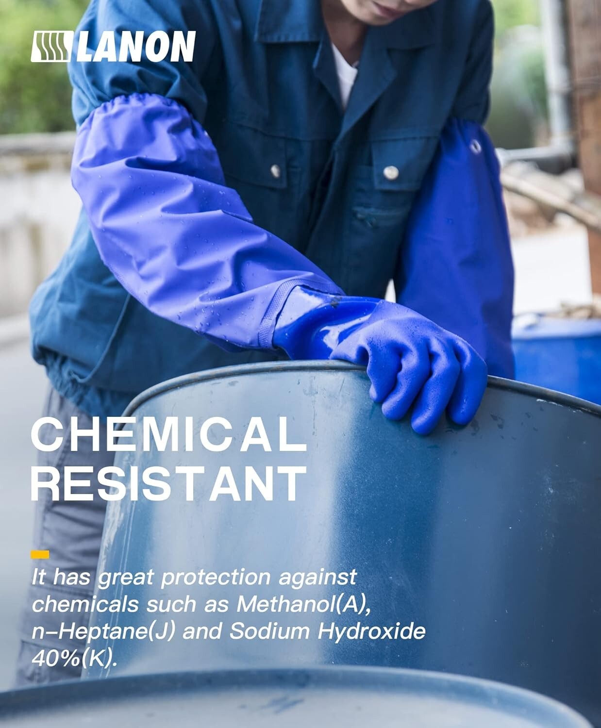 Superior Grip 26-Inch PVC Chemical Resistant Gloves - XL, Ideal for Any Task