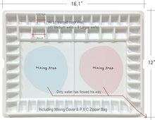 Load image into Gallery viewer, Aqua-Pro 51-Well Artist Palette with Lid &amp; Zipper Bag - Spill-Resistant Design