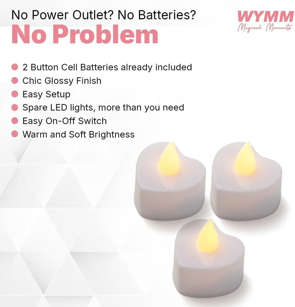 Unforgettable Congratulations Banner Set with Tealights & Decorative Rose Petals