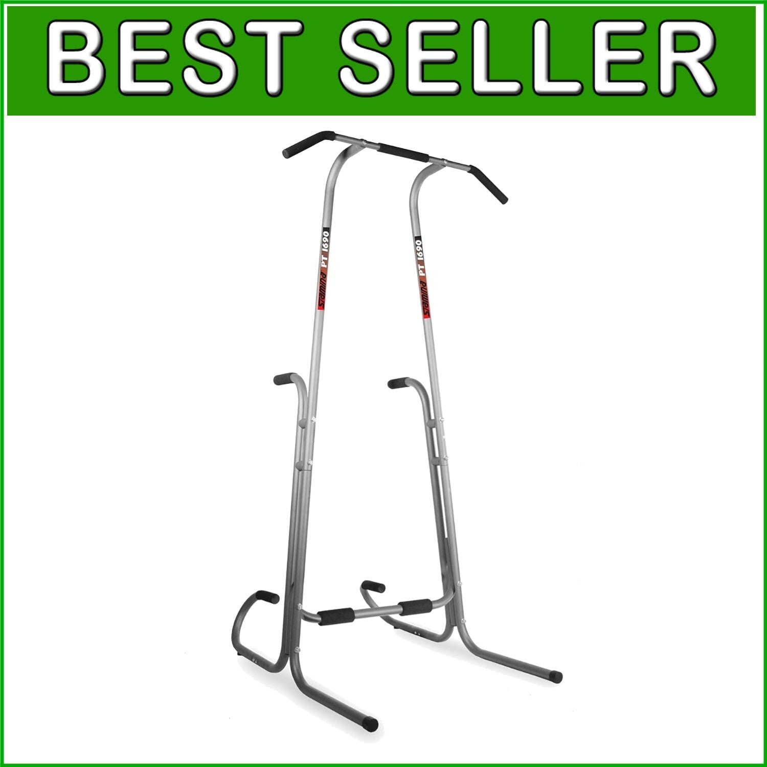 All-in-One Dip Bar Pull-Up Station for Total Body Workouts - 250 lbs Capacity