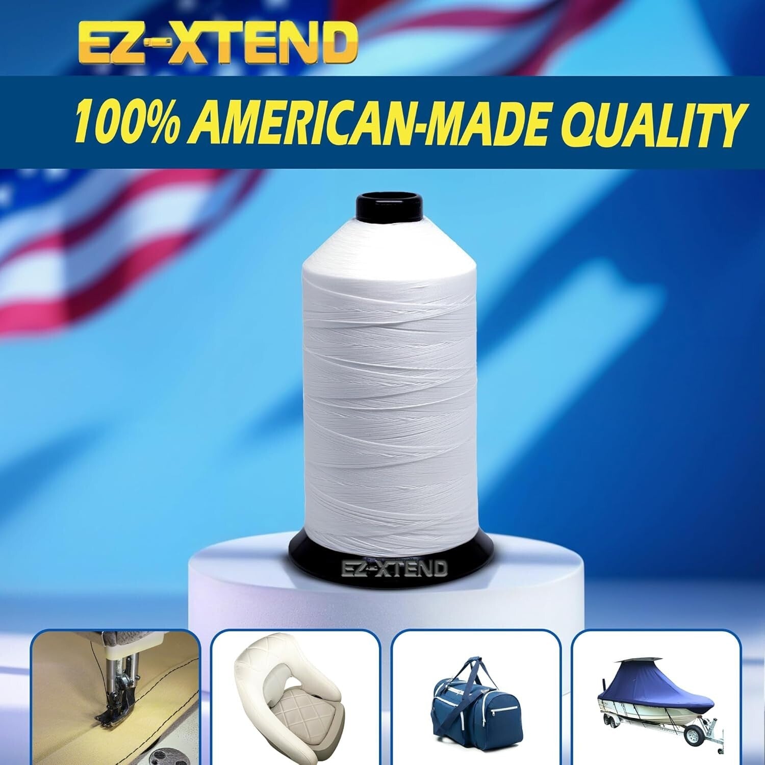 8oz Bonded Polyester Thread: Strong & Smooth for Industrial Sewing Applications