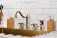 Load image into Gallery viewer, Premium Dual Function Kitchen Faucet with 8-1/4" Spout Reach - Chrome &amp; Brass