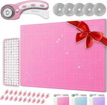 Load image into Gallery viewer, Complete Quilting Kit with Rotary Cutter, Replacement Blades &amp; 36" x 24" Mat