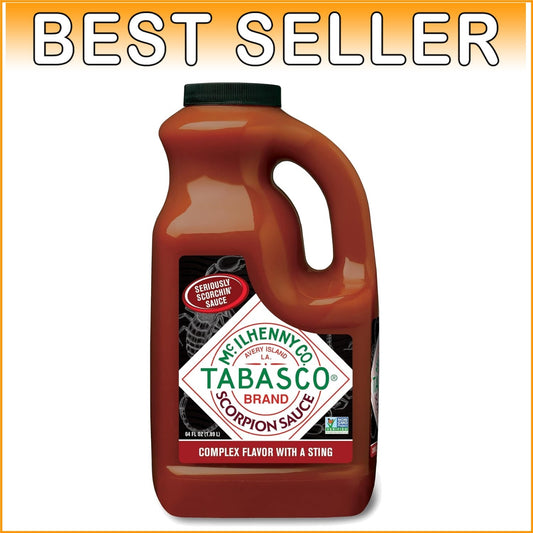 Bulk Scorpion Pepper Hot Sauce, 64 Fl Oz - Intense Fiery Flavor for Tacos & More