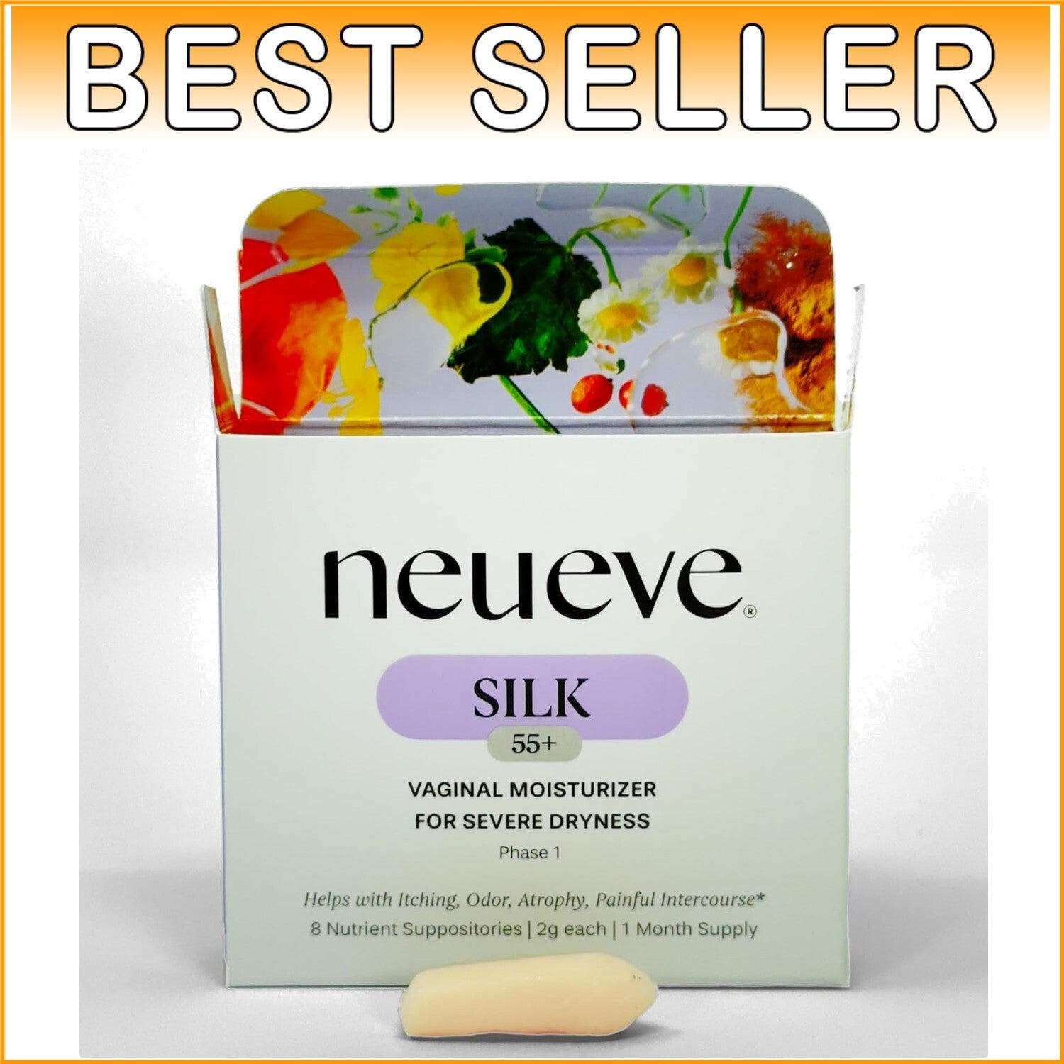 Cruelty-Free Silk Vaginal Moisturizer for Dryness | Hormone-Free Relief for 55+