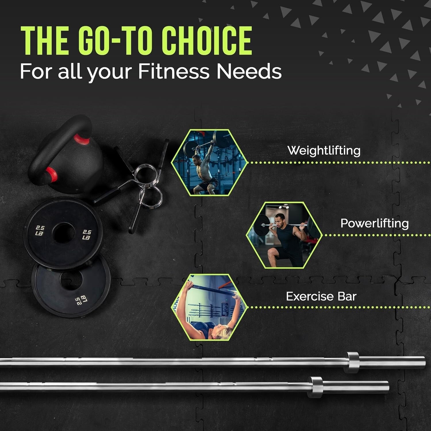 Compact 6ft Olympic Barbell with Knurled Grip - Ideal for Beginner Weightlifting