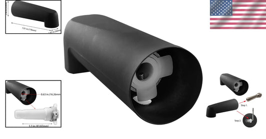 Heavy Duty Zinc Bathtub Faucet in Matte Black - Seamless and Stylish Finish