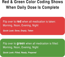Load image into Gallery viewer, FSA HSA Eligible 31-Day Monthly Pill Organizer with 4 Times a Day Compartments
