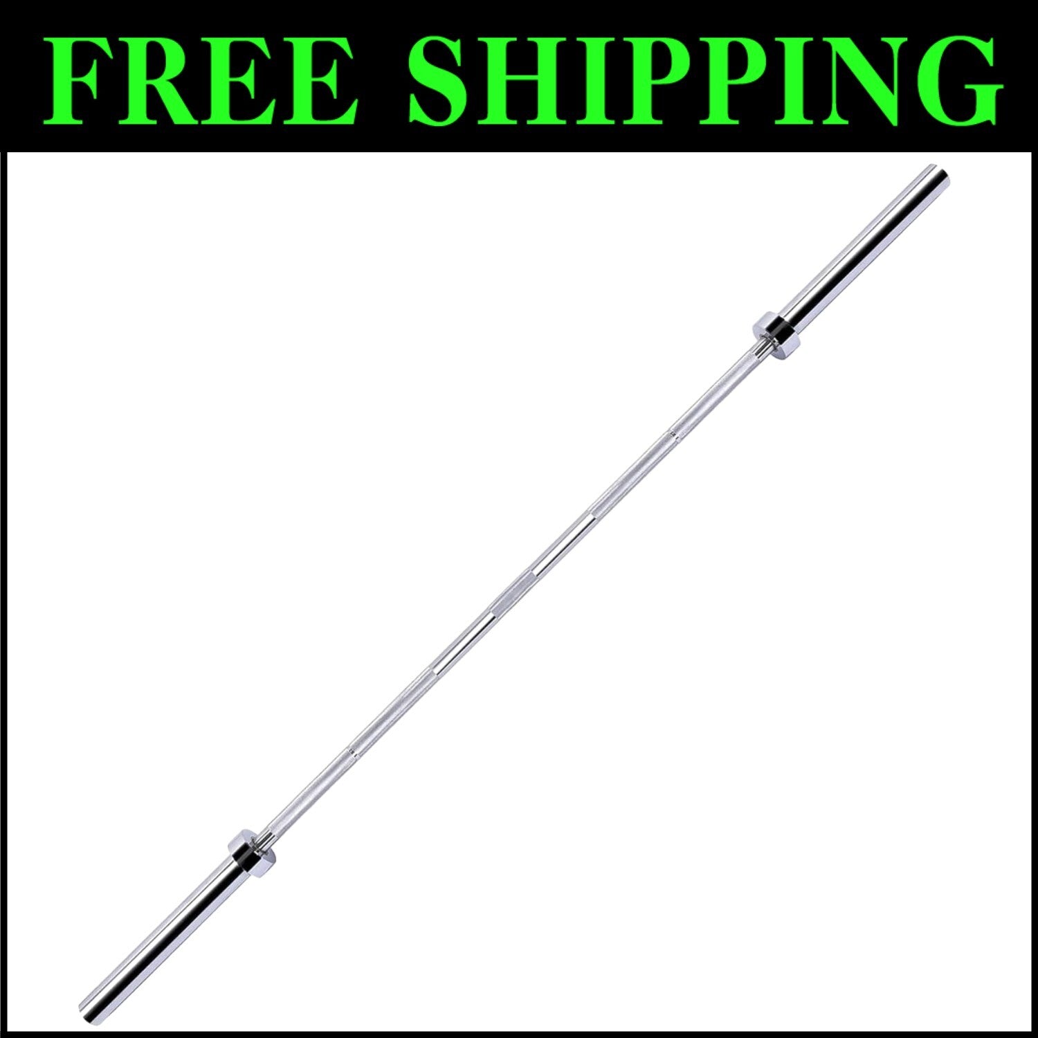 5-Foot Alloy Steel Olympic Barbell with Secure Knurled Grip - Durable & Reliable