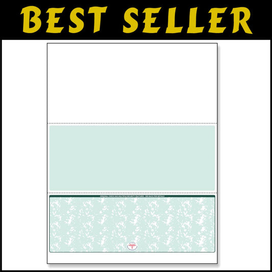 Professional 500-Piece Green Matte Blank Check Paper for Laser & Inkjet Printing
