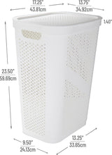 Load image into Gallery viewer, Set of 2 - 60L Slim Laundry Hampers with Ventilated Lid, Space-Saving Design