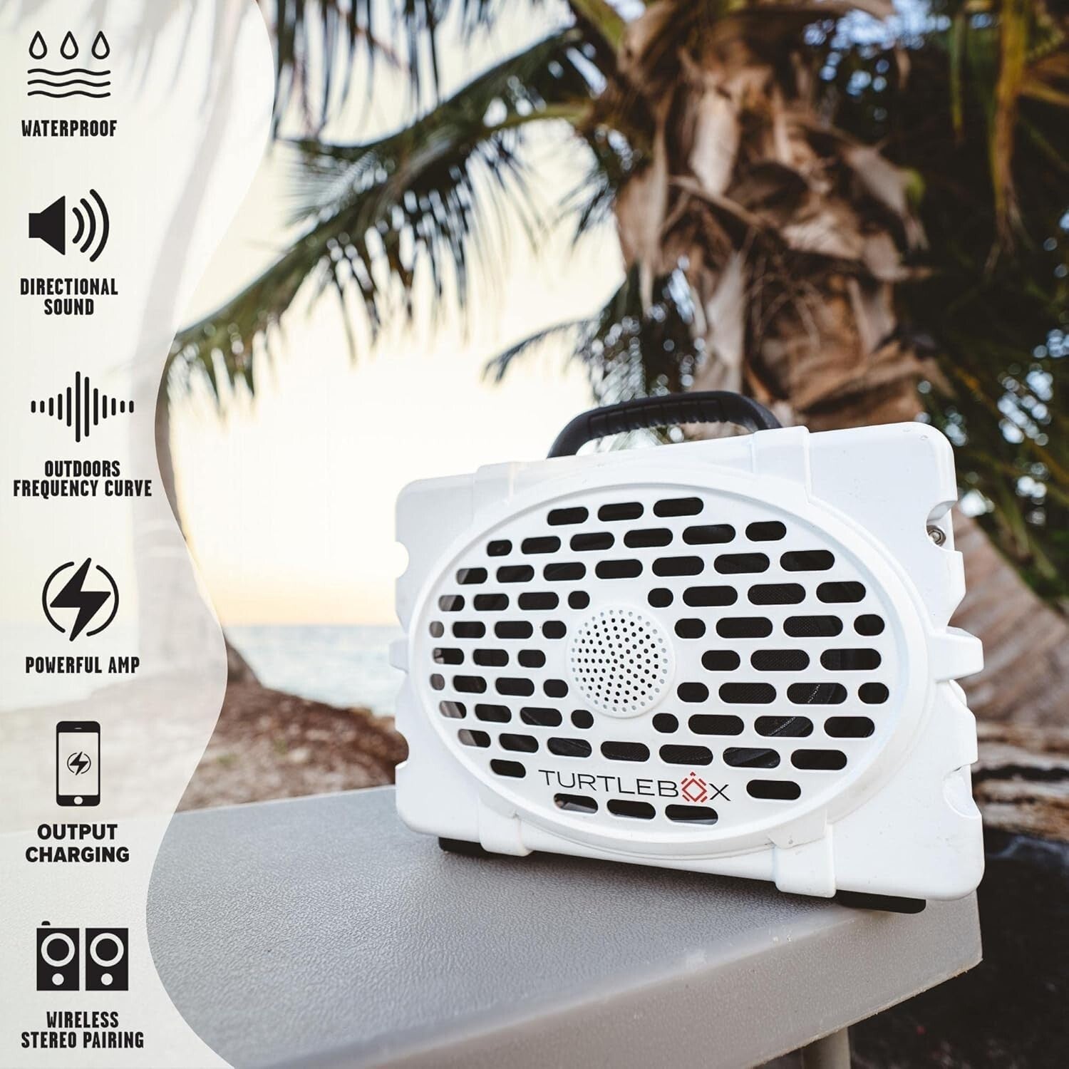 Rugged IP67 Waterproof Bluetooth Speaker - Stereo Pairing & Built-in Power Bank