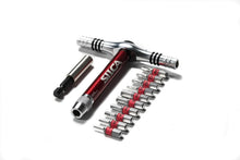 Load image into Gallery viewer, T-Ratchet + Ti-Torque Kit: Complete 10-Piece S2 Hex/Phillips Set in Canvas Case