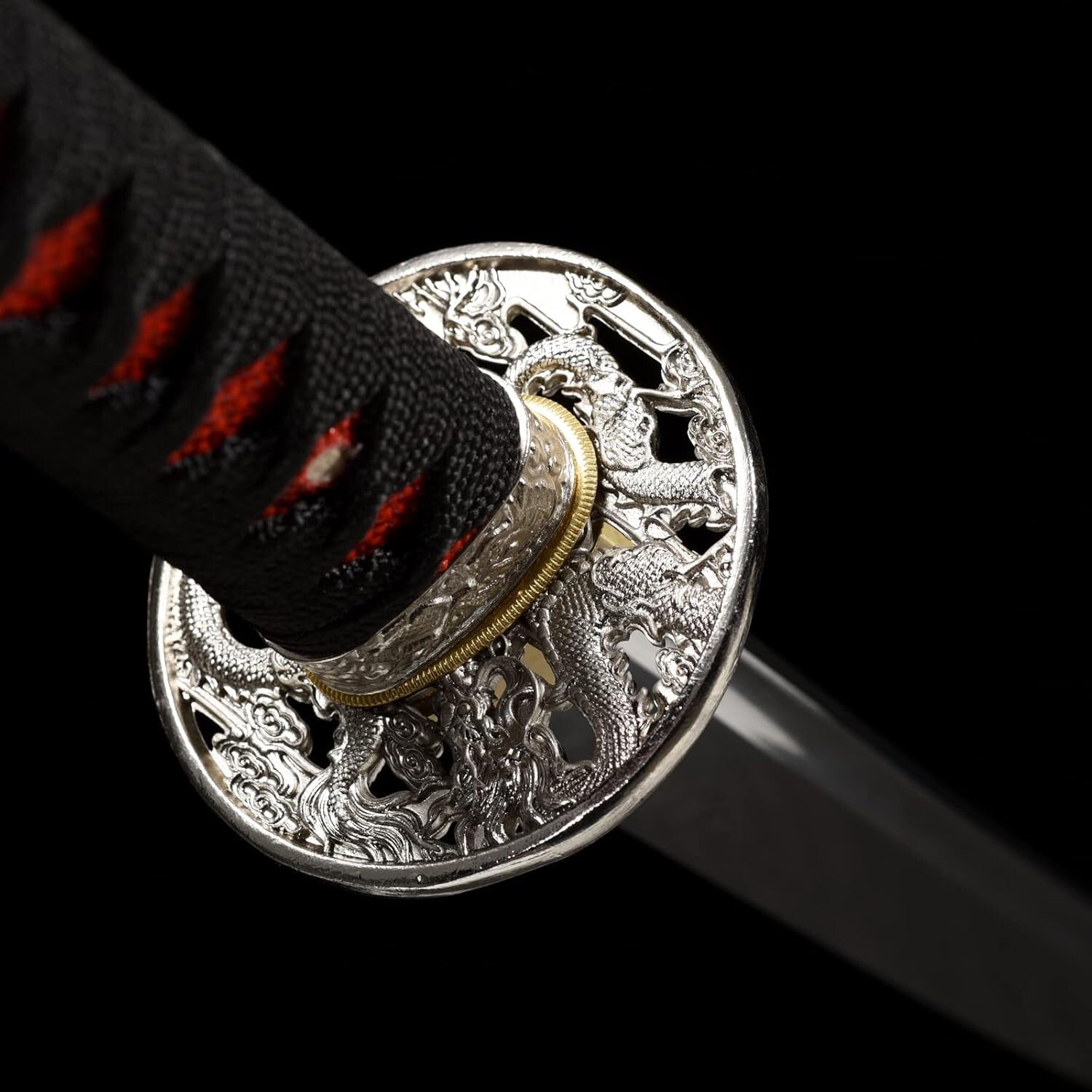 Elegant 28" Japanese Katana – Full Tang and Clay Tempered Damascus Steel Blade