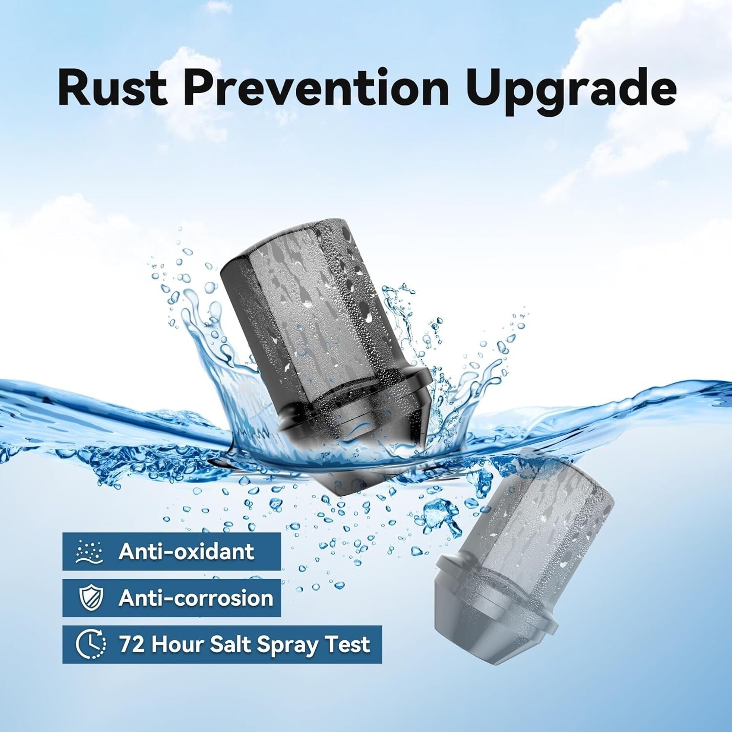 1.8" Height Acorn Seat Wheel Lug Nuts - 24pcs Black Finish for Silverado & More