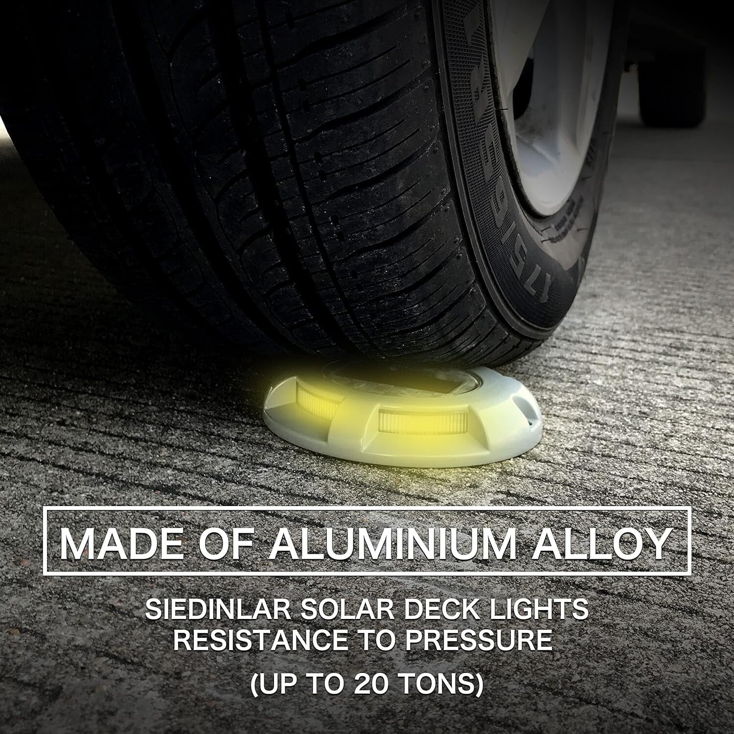 12 Pack Solar Deck Lights - Stylish Waterproof Oval LED Shine for Pathway Safety