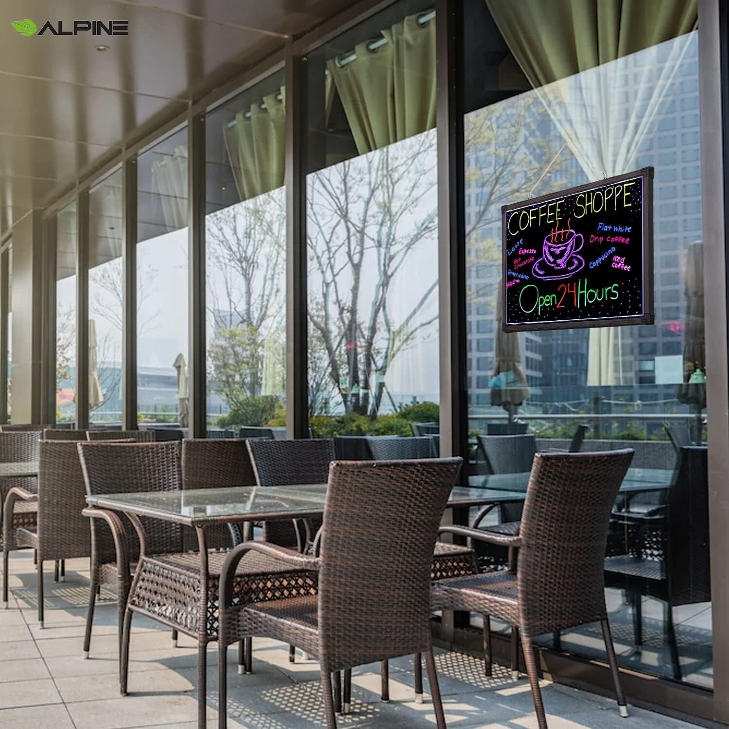 Illuminated Dry Erase Board with 48 Unique Flash Styles - Ideal for Restaurants