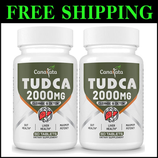 TUDCA 2000mg Liver Cleaner - Easy-to-Swallow Tablets for Detox & Bile Support