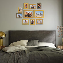 Load image into Gallery viewer, Set of 10 Vintage Gold Gallery Frames with Crystal Clear Glass for Elegant Di...