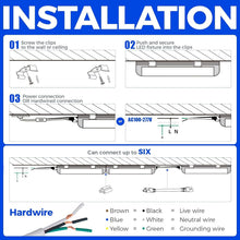 Load image into Gallery viewer, Ultra Bright Linked 4FT LED Ceiling Lights - 40W, Ideal for Workspaces, 10 Pack