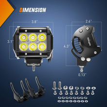 Load image into Gallery viewer, Bright 20 Inch 126W LED Light Bar Combo with 18W Pods - Ideal for Night Driving