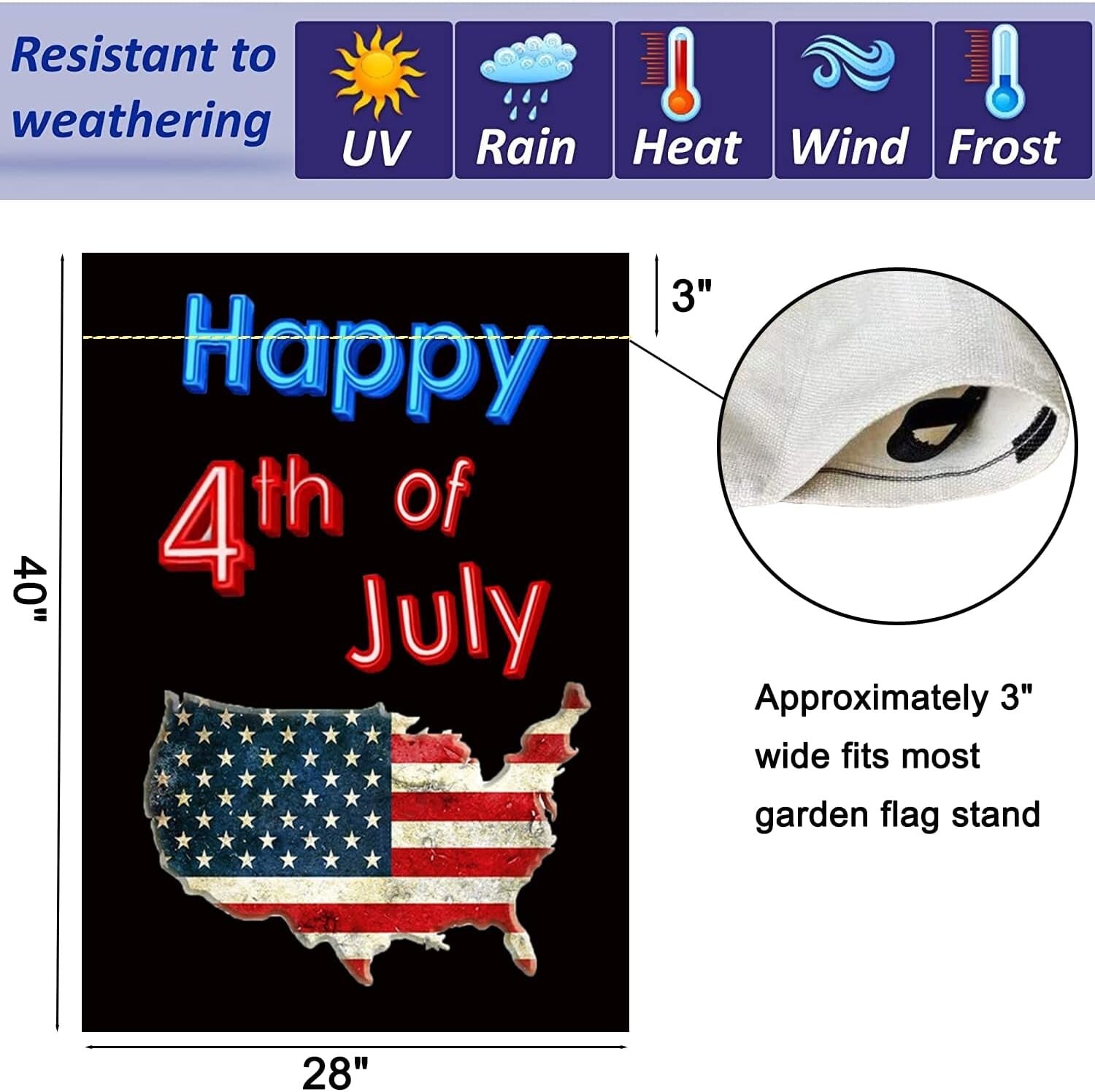 Durable 12-Piece Yard Flag Set - UV Resistant 28x40 Inch for Every Occasion