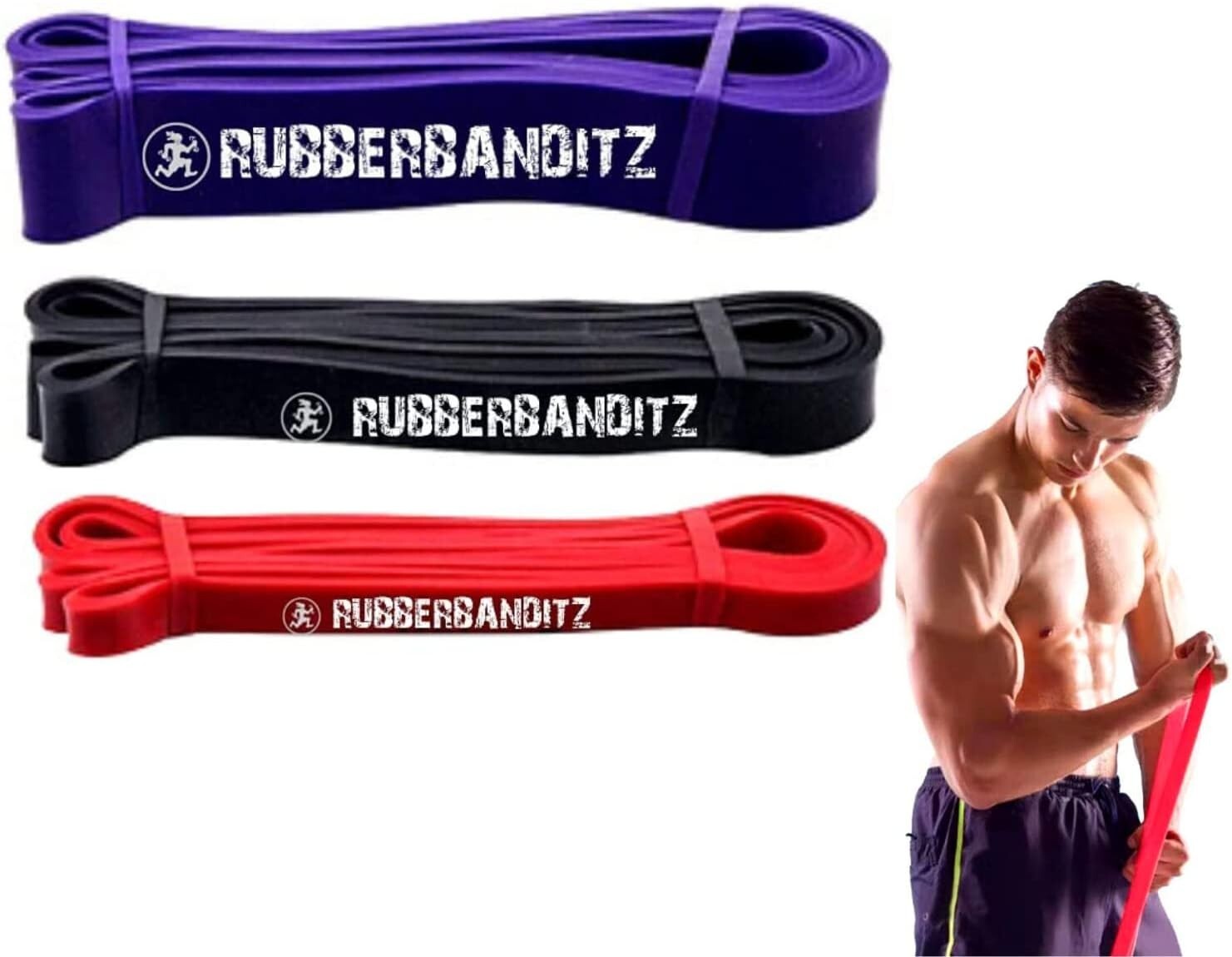 Customizable Resistance Bands Set with E-Guide — Strength, Stretch & Flexibility