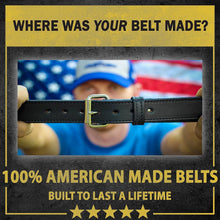 Load image into Gallery viewer, Lifetime Warranty 1.5" Leather Gun Belt | Best Rated Concealed Carry Belt