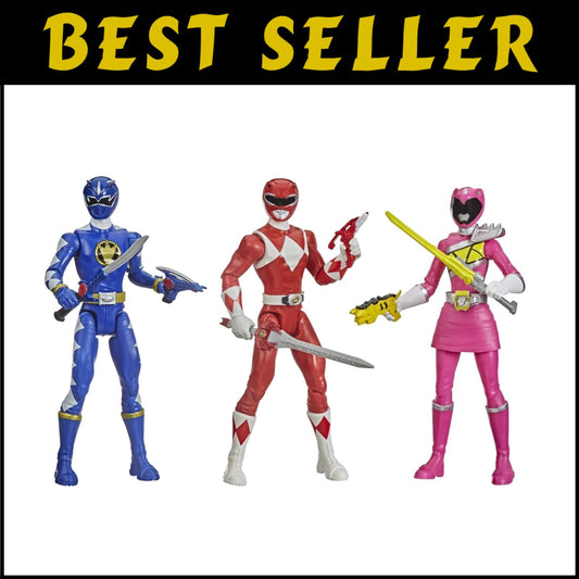 Collectible 6-Inch Power Rangers Action Figures: Beast Morphers Team-Up Pack