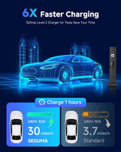 Load image into Gallery viewer, Portable 32A Level 2 EV Charger for All NACS Vehicles - Waterproof &amp; Reliable