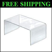Load image into Gallery viewer, Modern Crystal Clear Acrylic Riser for Laptops and Desktop Accessories, 4-Pack