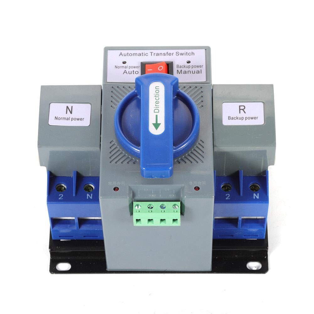 110V Dual Power Changeover Switch with 63A Rating and Multi-Protection Features