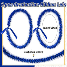 Load image into Gallery viewer, Elegant Double Braided Graduation Leis for Class of 2025 - Adjustable &amp; Handmade