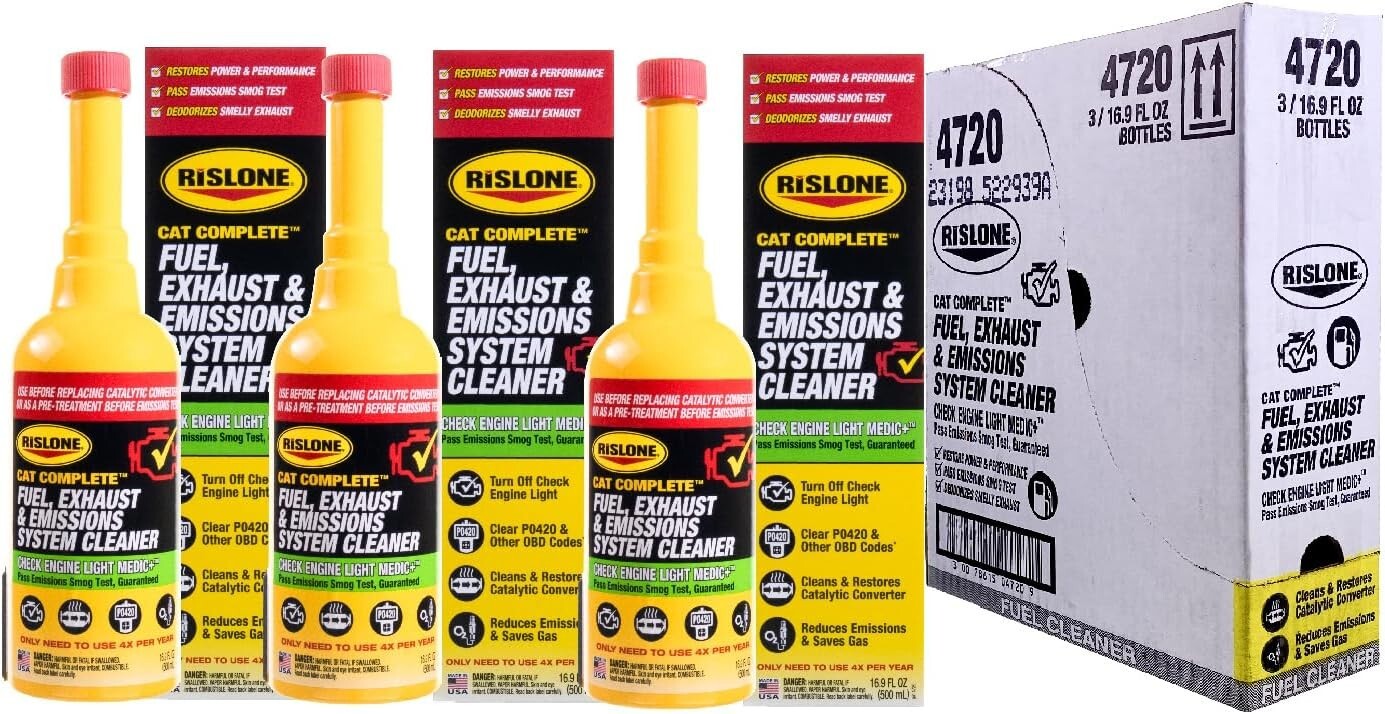 3-Pack CAT Complete Fuel & Emissions Cleaner - Boost Power & Mileage, 16.9 oz