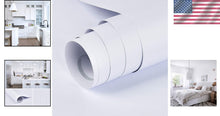 Load image into Gallery viewer, Large Coverage Self-Adhesive White Wallpaper - 15.7" x 39.4 Ft for Home Makeover