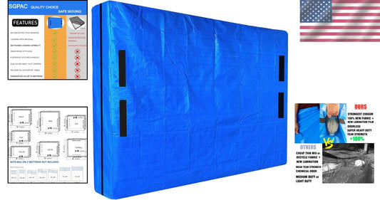 Sturdy Heavy Duty Mattress Bag for Moving - King Size with Advanced Strength