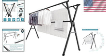 Load image into Gallery viewer, 95 Inches Heavy-Duty Stainless Steel Clothes Drying Rack - Foldable &amp; Portable