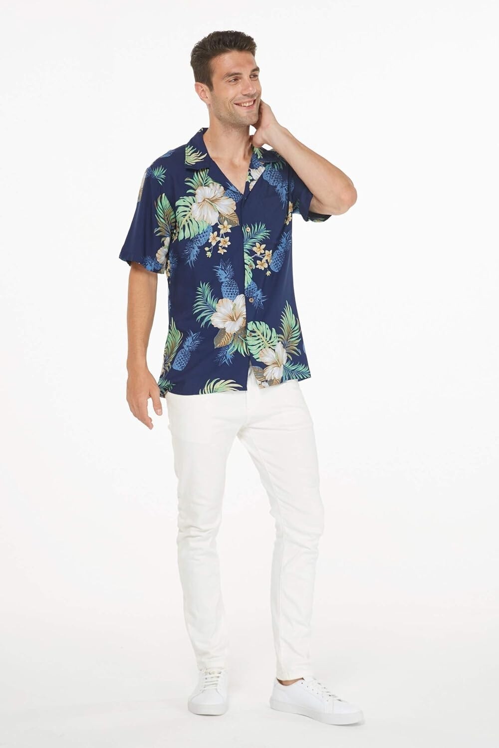 Comfortable 100% Rayon Matching Hawaiian Outfits for Family Beach Occasions