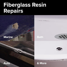 Load image into Gallery viewer, Lightweight Fiberglass Resin for Quick Repairs - Ideal for Tub, Boat, and Pool